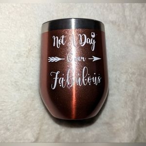 Insulated wine cup rose gold